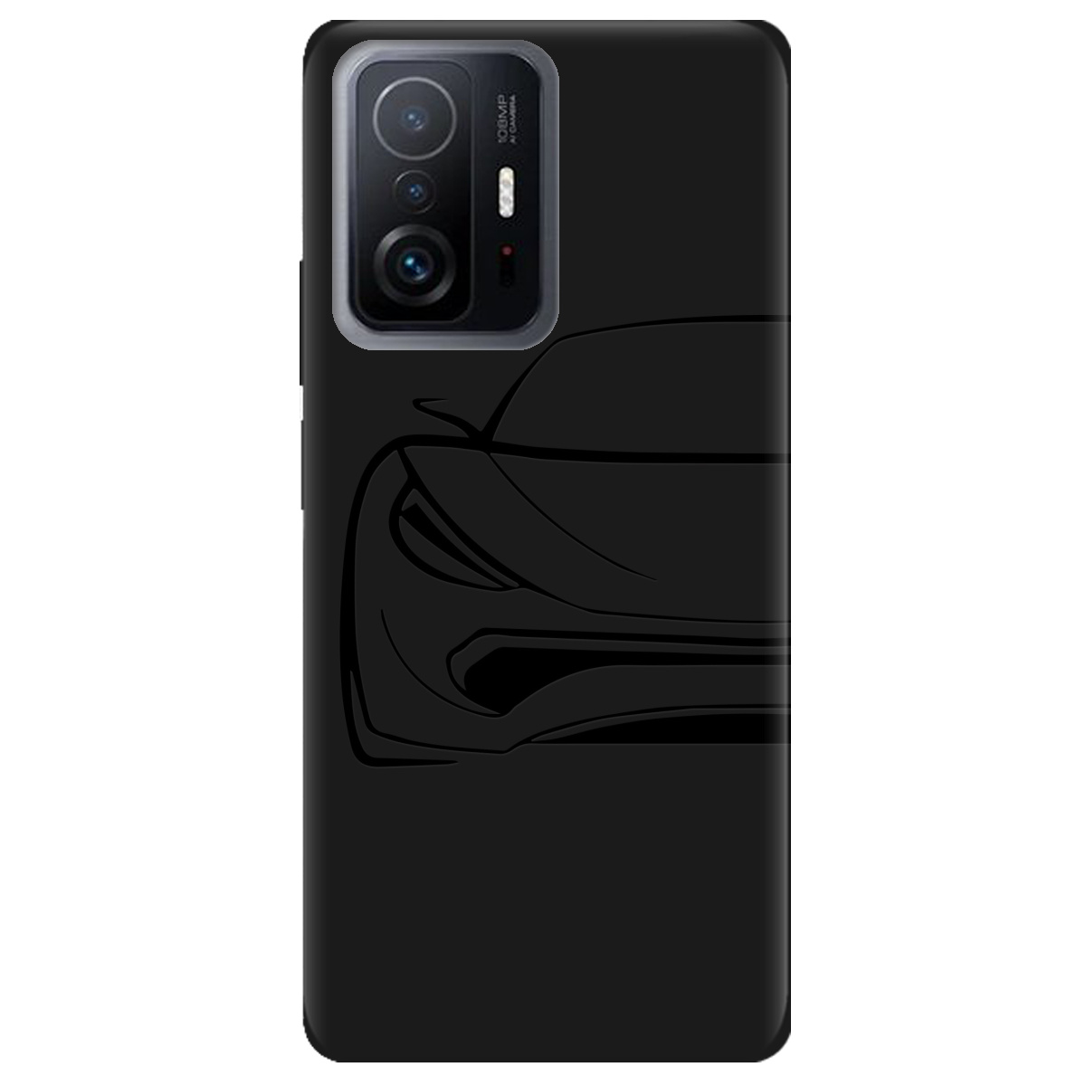 Чехол для Xiaomi 11T черный матовый soft touch Sport Car - фото 1 - Чехлы для телефонов