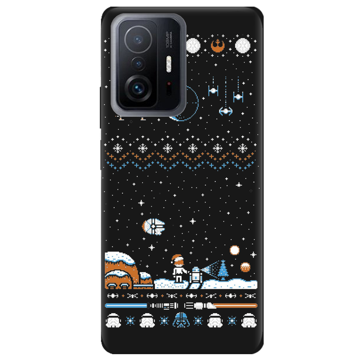 Чехол для Xiaomi 11T черный матовый soft touch Star wars - фото 1 - Чехлы для телефонов