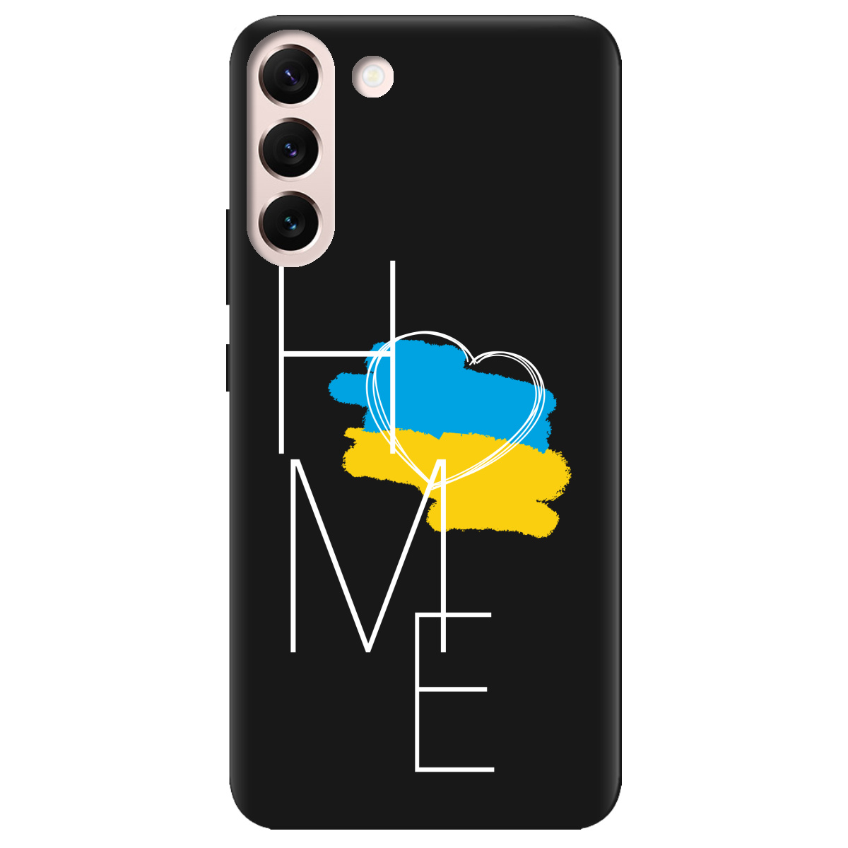 Чохол для Samsung Galaxy S22 чорний матовий soft touch Дім - фото 1 Чохол для Samsung Galaxy S22 чорний матовий soft touch Дім - фото 1 - Чохли для телефонів