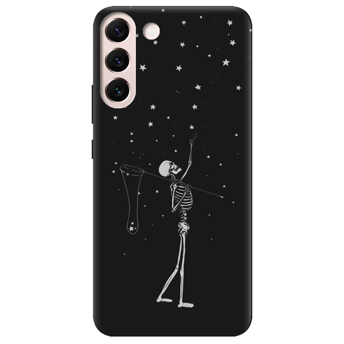 Чехол для Samsung Galaxy S22 Plus черный матовый soft touch Stars night - фото 1 Чехол для Samsung Galaxy S22 Plus черный матовый soft touch Stars night - фото 1 - Чехлы для телефонов