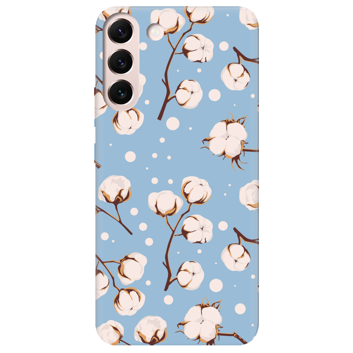 Чехол для Samsung Galaxy S22 Квітка бавовни - фото 1 - Чехлы для телефонов