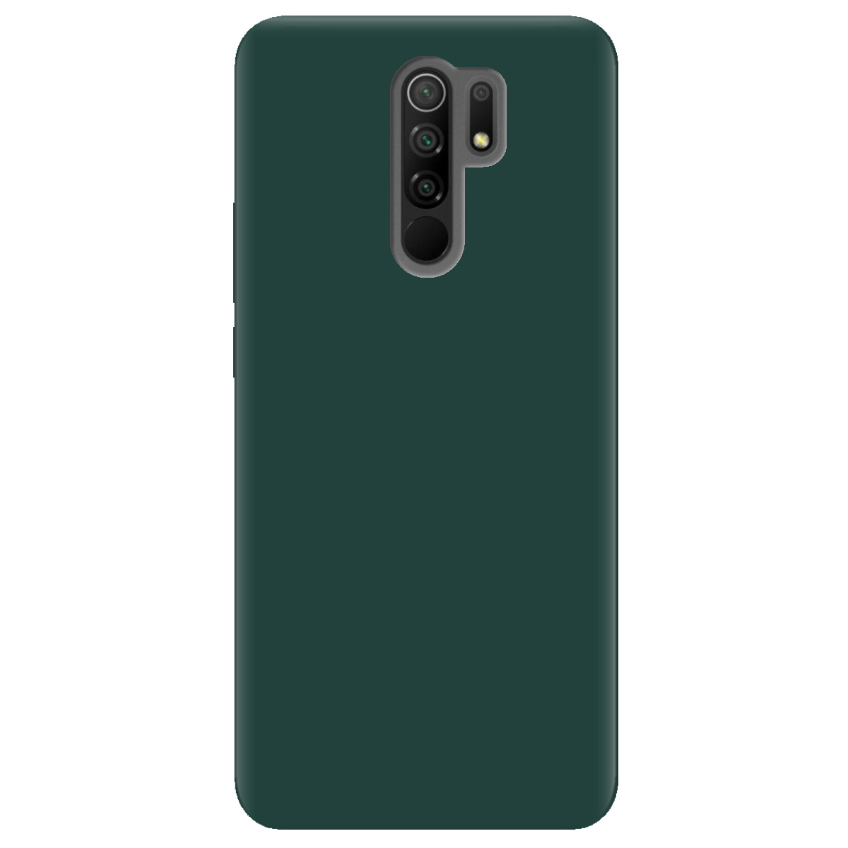 Чохол для Xiaomi Redmi 9 темно-зелений матовий soft touch - фото 1 - Чохли для телефонів