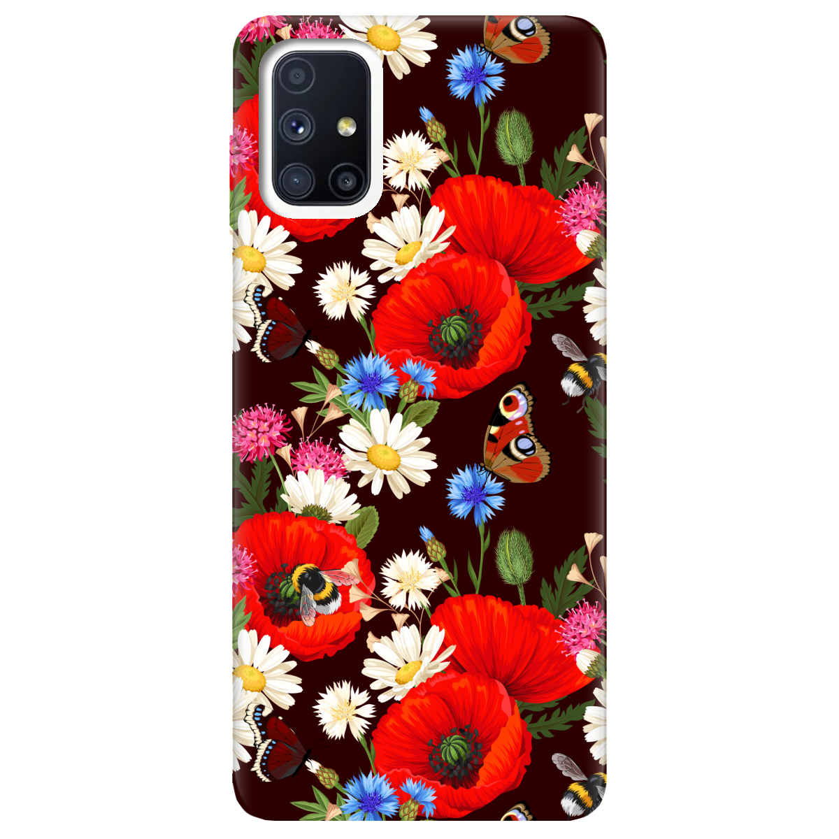 Чехол для Samsung Galaxy M51 Лугові квіти - фото 1 - Чехлы для телефонов