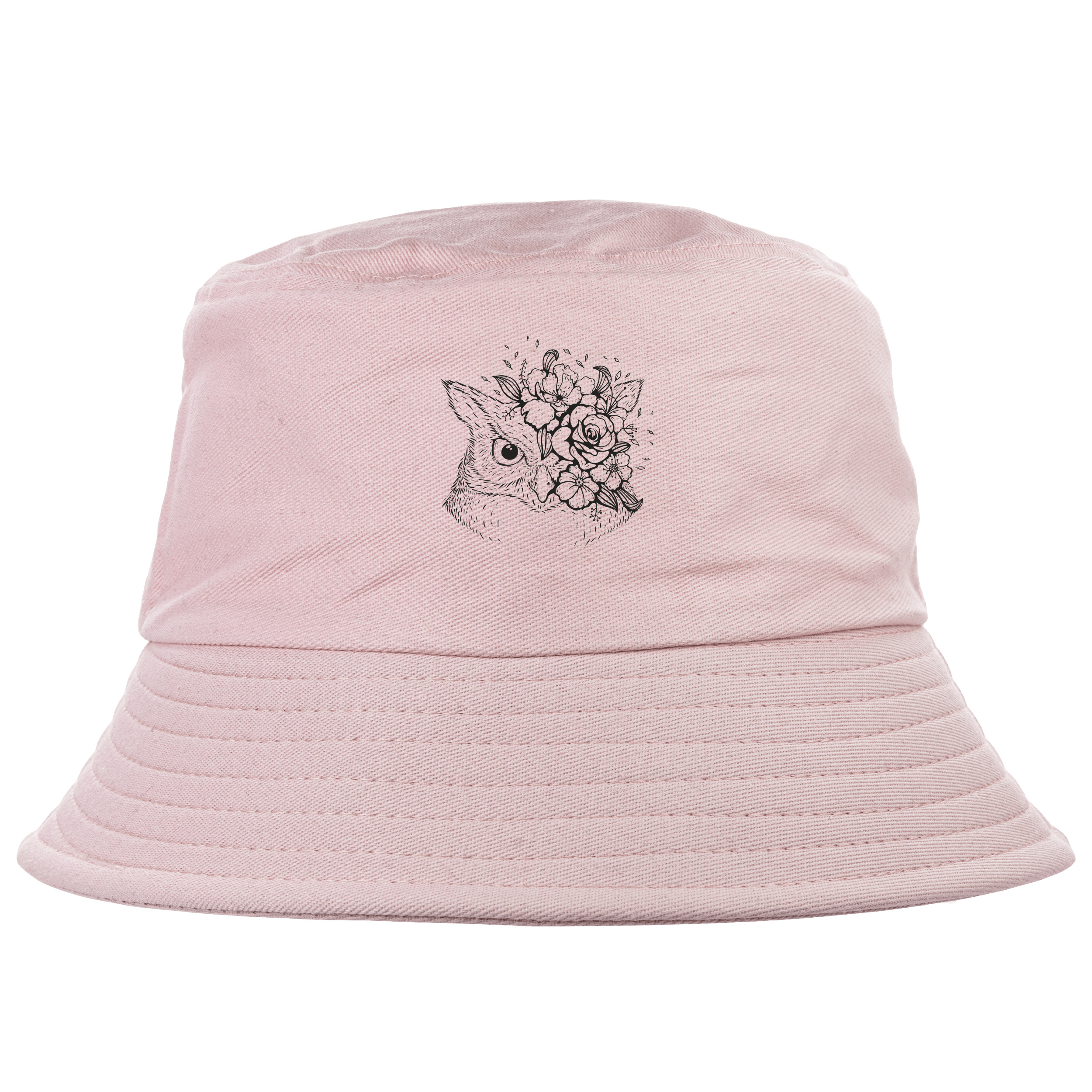 Панама унисекс розовая dark owl - фото 1 - Кепки, панамы