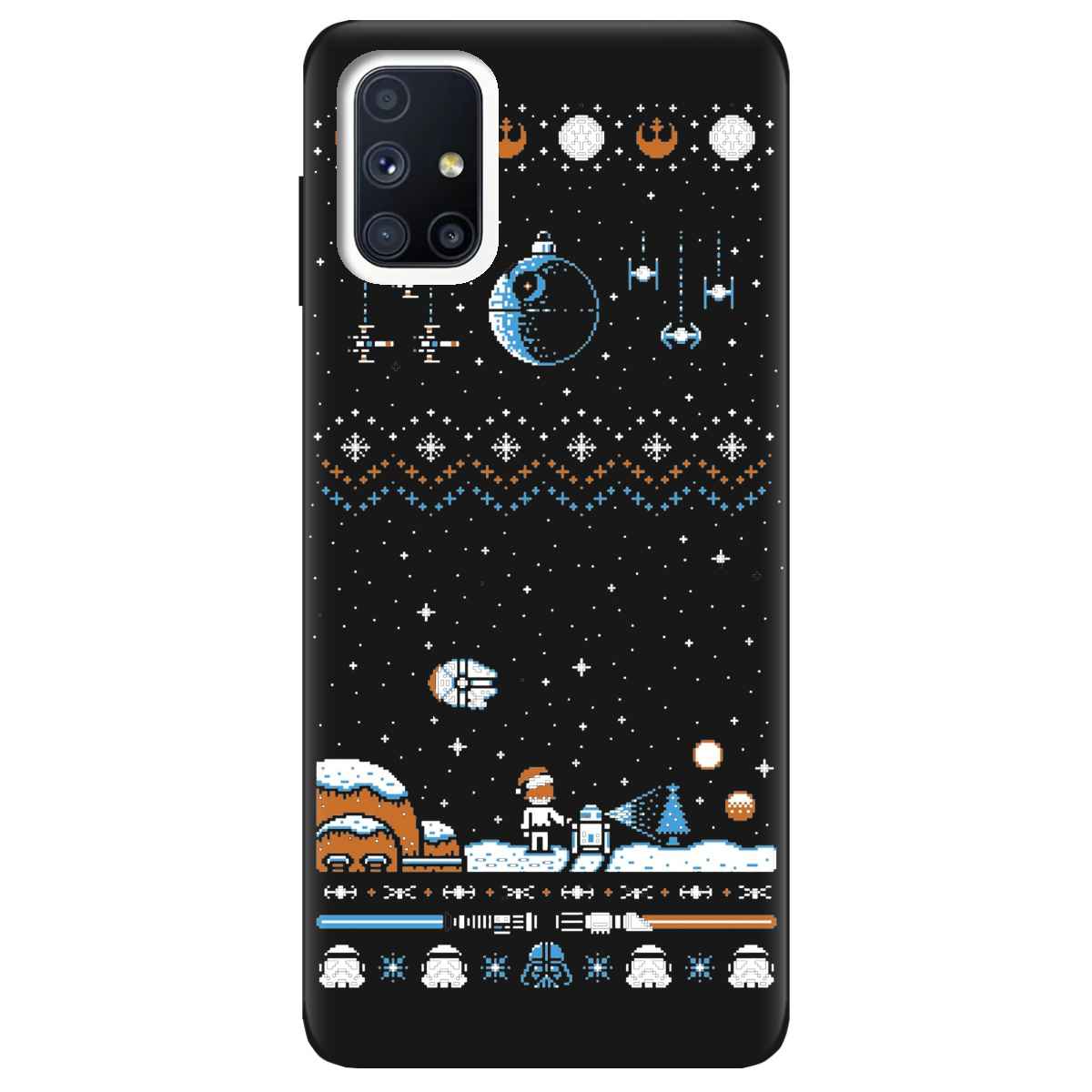 Чехол для Samsung Galaxy M51 черный матовый soft touch Star wars - фото 1 - Чехлы для телефонов