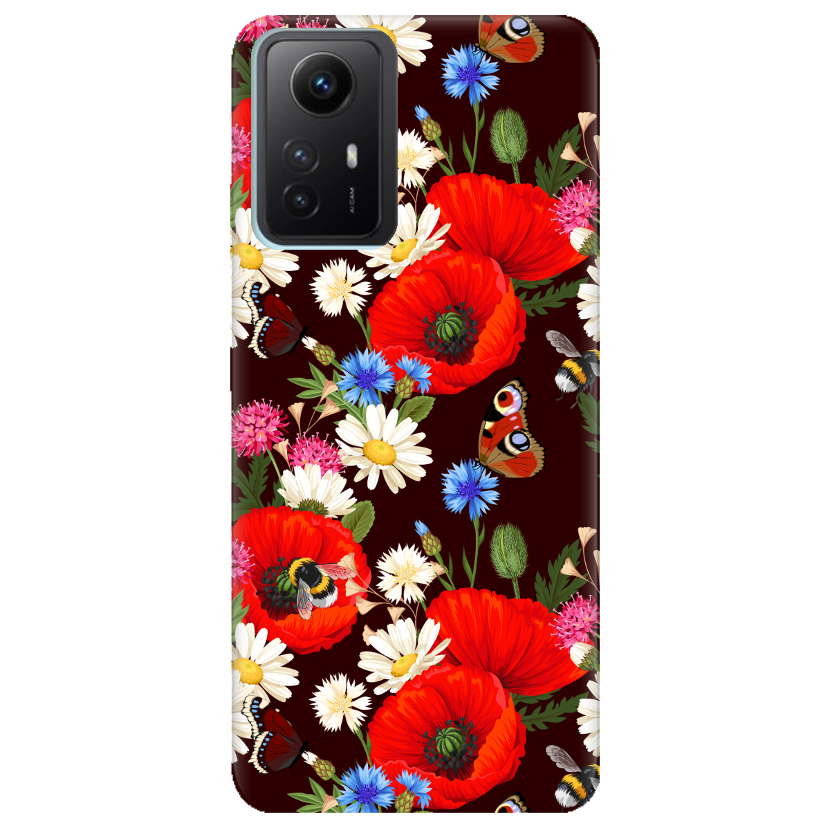 Чехол для Xiaomi Redmi Note 12s Лугові квіти - фото 1 - Чехлы для телефонов