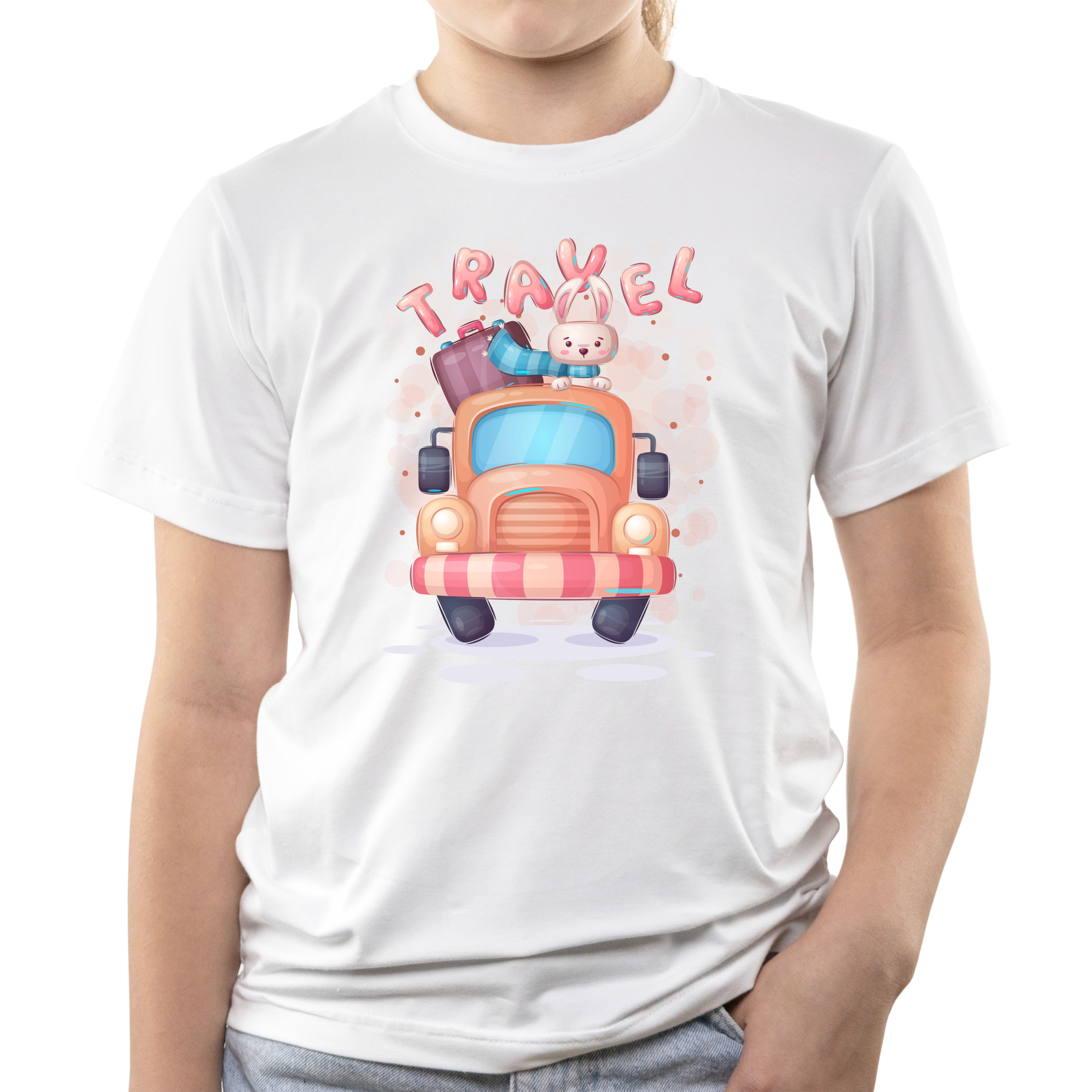 Футболка дитяча біла бавовна/еластан Travel 140 - фото 1 Футболка дитяча біла бавовна/еластан Travel 140 - фото 1 - Футболки