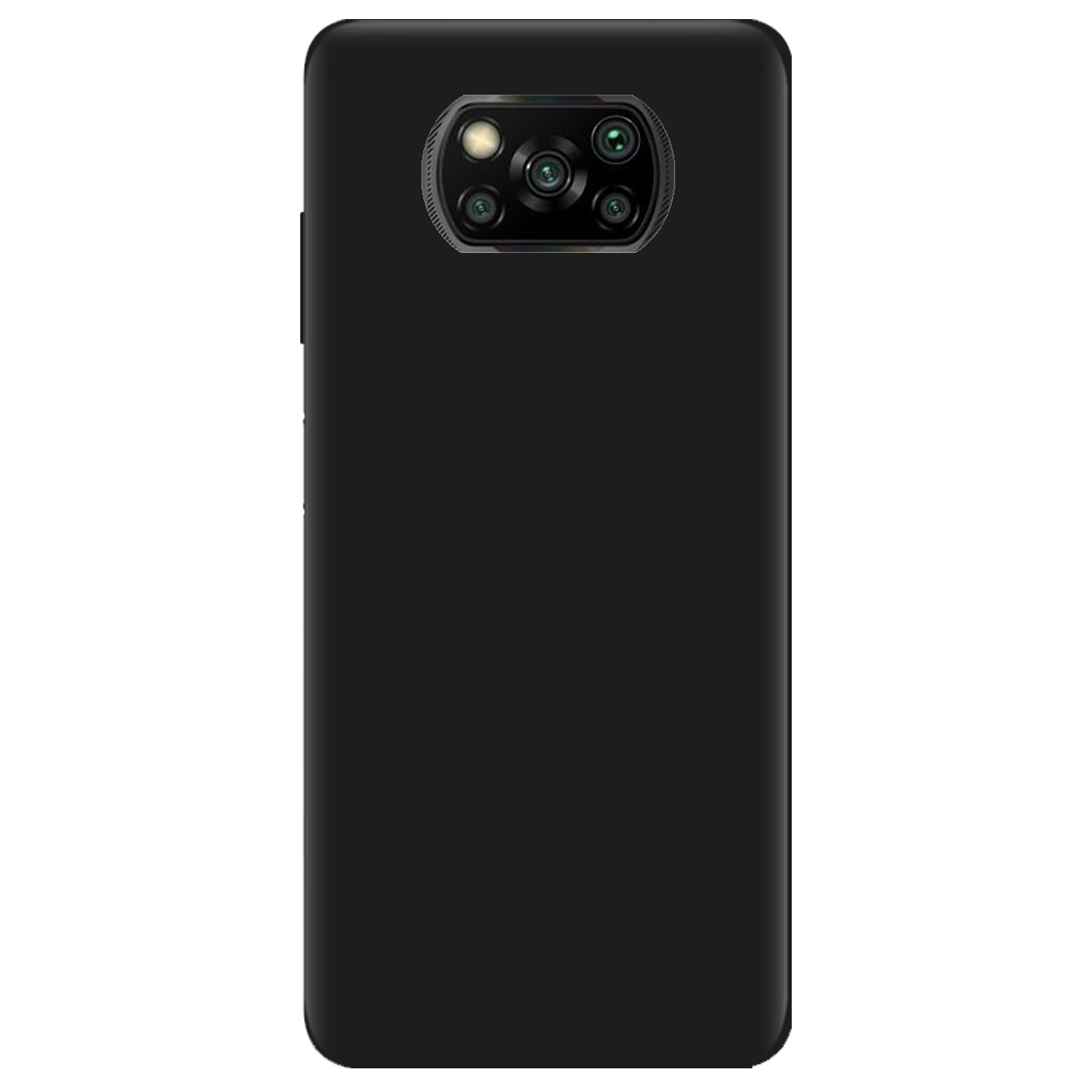 Чохол для Xiaomi Poco X3 чорний матовий soft touch - фото 1 - Чохли для телефонів