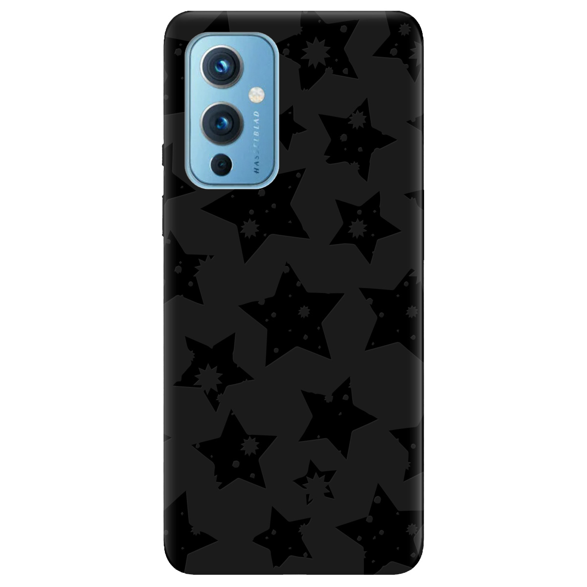 Чехол для OnePlus 9 (азиатская версия) черный матовый soft touch Black Star - фото 1 - Чехлы для телефонов