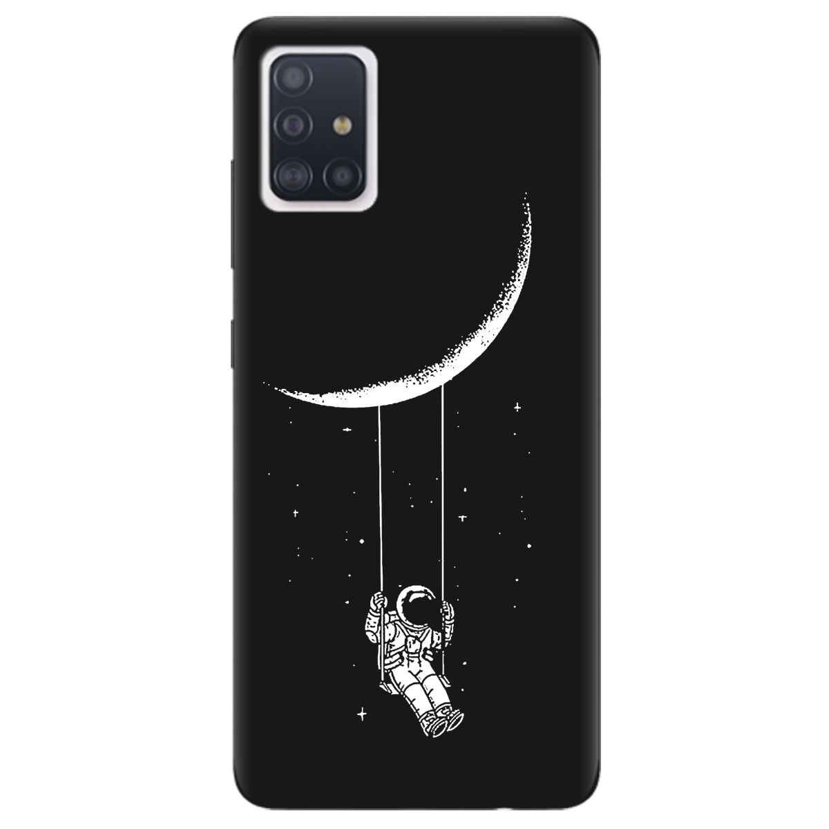 Чехол для Samsung Galaxy A51 черный матовый soft touch Swing - фото 1 Чехол для Samsung Galaxy A51 черный матовый soft touch Swing - фото 1 - Чехлы для телефонов