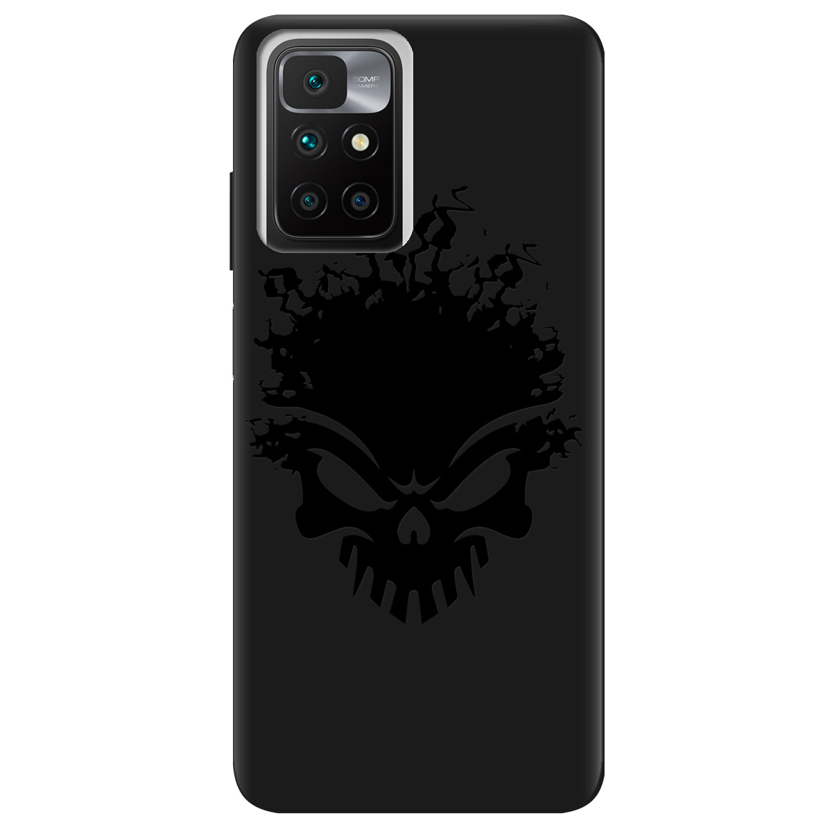 Чохол для Xiaomi Redmi 10 чорний матовий soft touch Ugolek - фото 1 - Чохли для телефонів