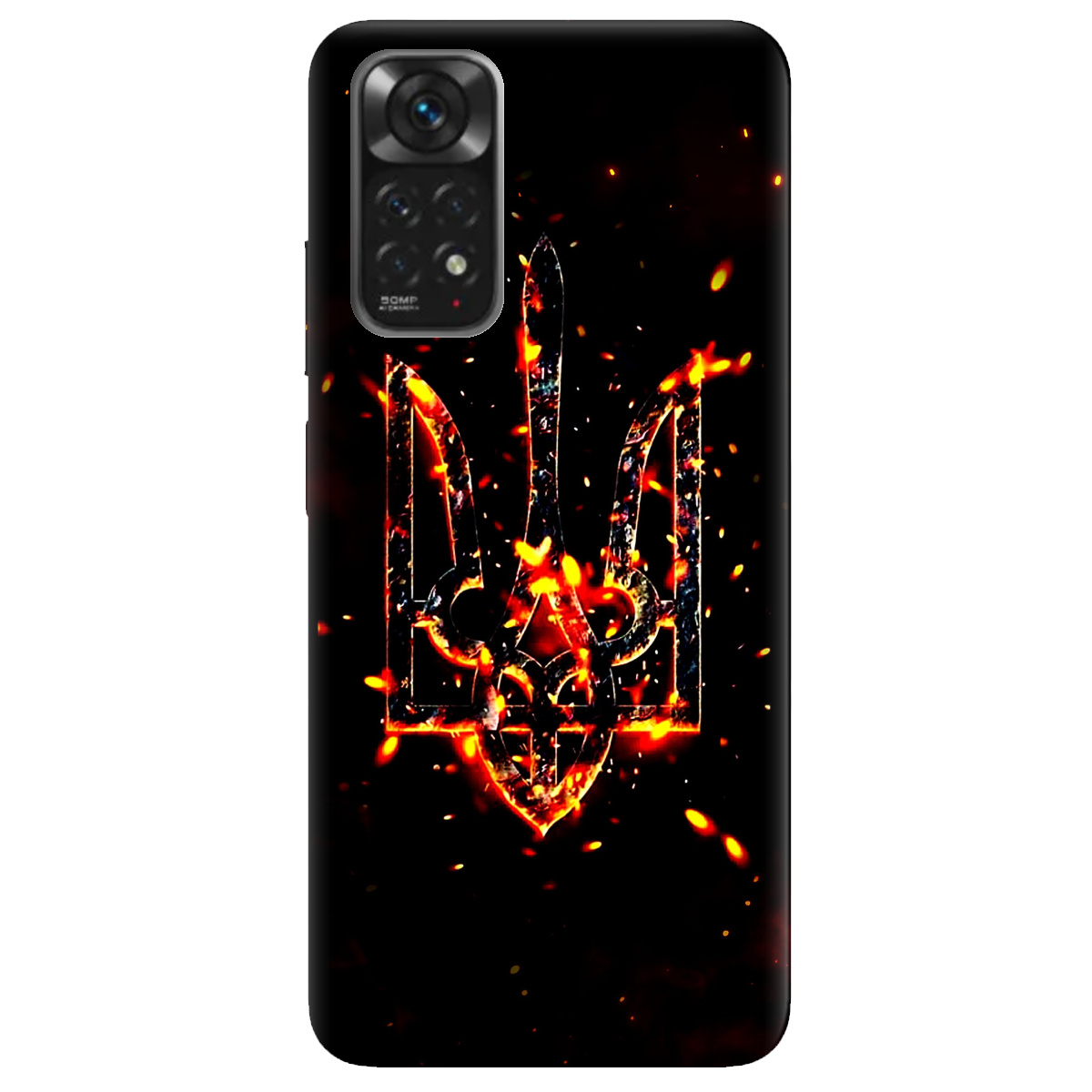 Чохол для Xiaomi Redmi Note 11 Вогонь - фото 1 - Чохли для телефонів