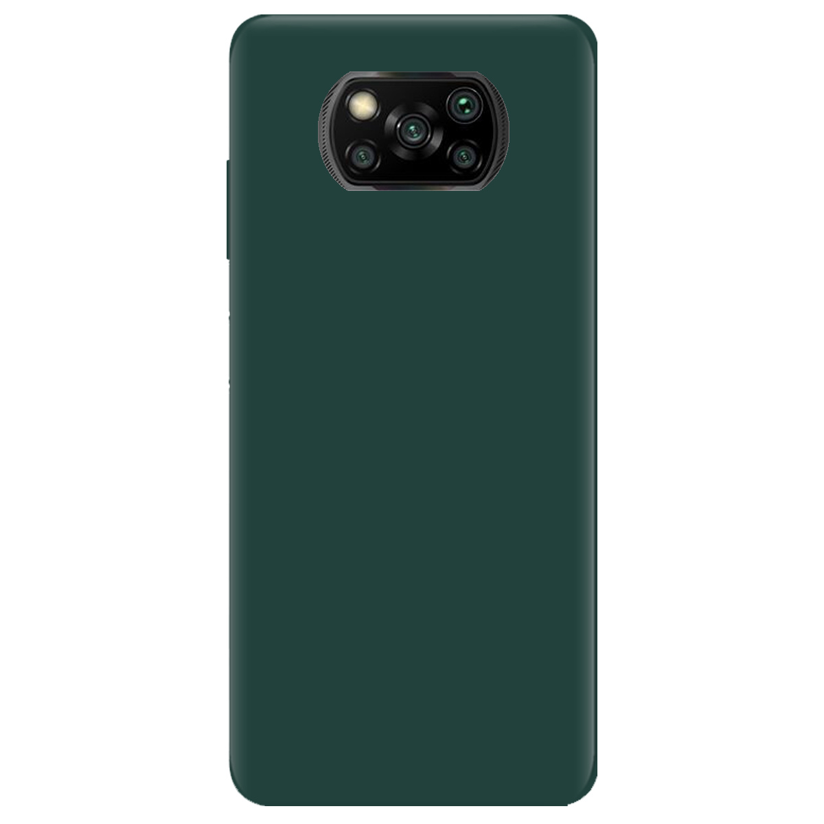 Чохол для Xiaomi Poco X3 темно-зелений матовий soft touch - фото 1 - Чохли для телефонів