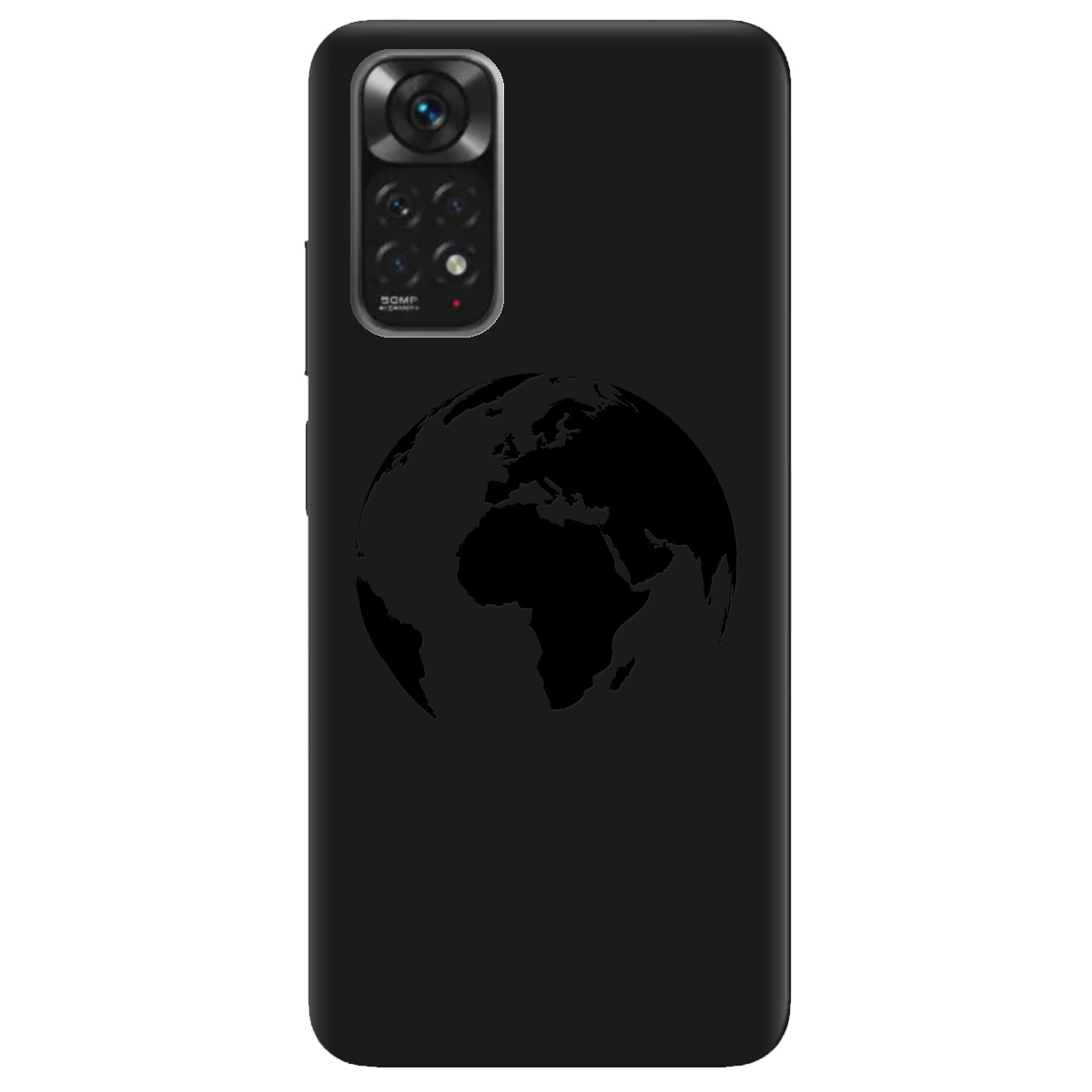 Чохол для Xiaomi Redmi Note 11s чорний матовий soft touch Planet - фото 1 - Чохли для телефонів