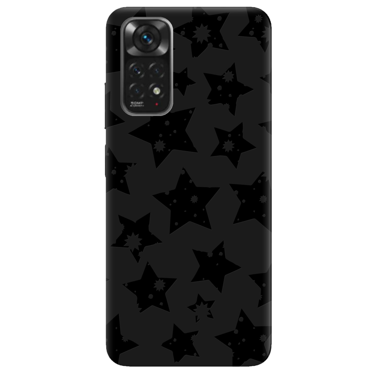 Чохол для Xiaomi Redmi Note 11s чорний матовий soft touch Black Star - фото 1 - Чохли для телефонів