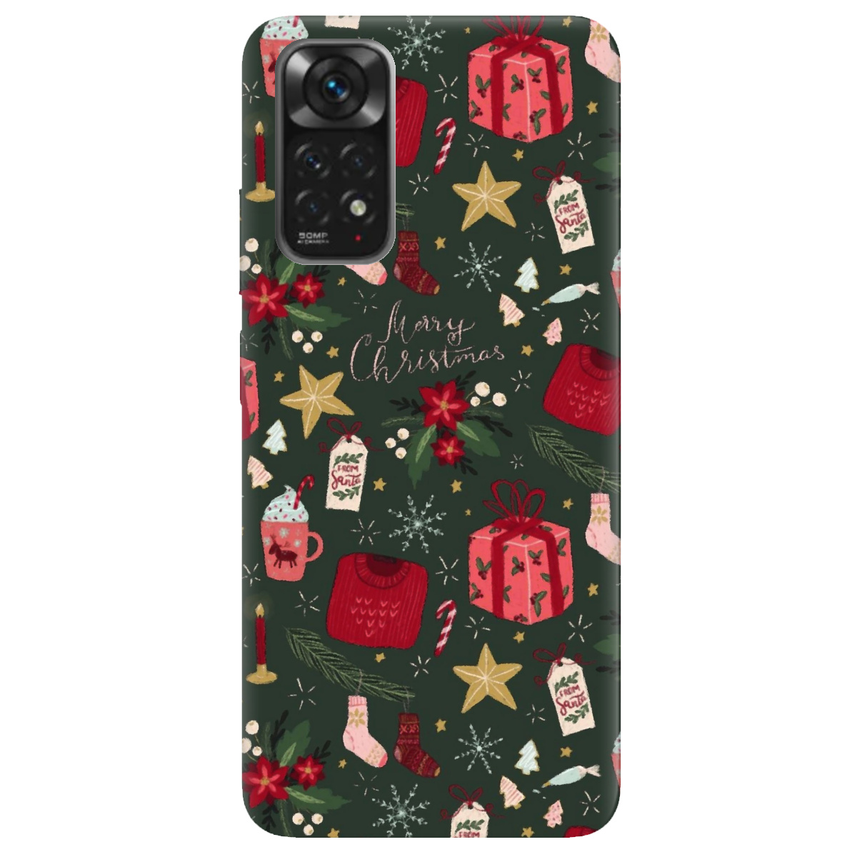 Чехол для Xiaomi Redmi Note 11 Merry christmas - фото 1 - Чехлы для телефонов