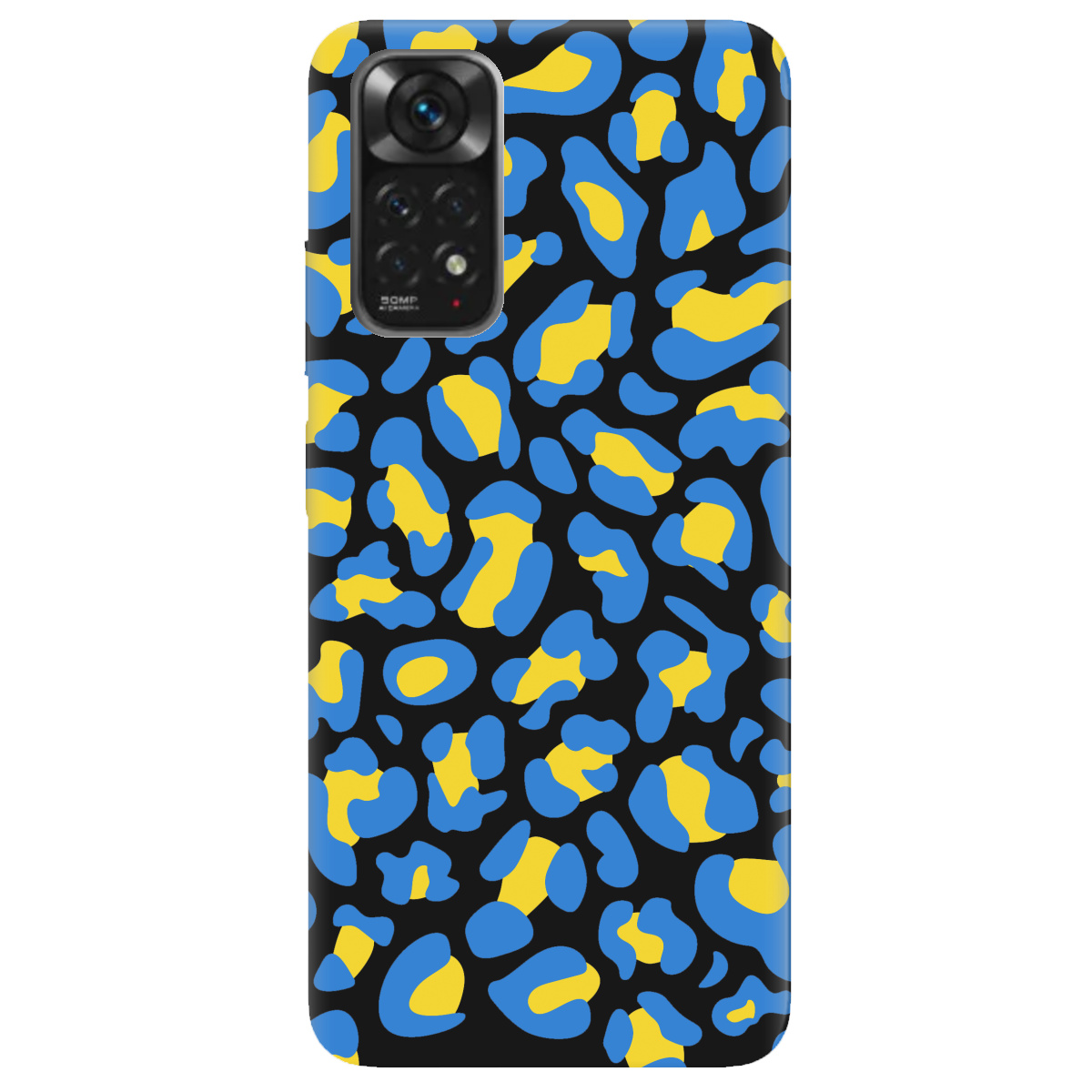 Чехол для Xiaomi Redmi Note 11s черный матовый soft touch LeopardUA - фото 1 - Чехлы для телефонов