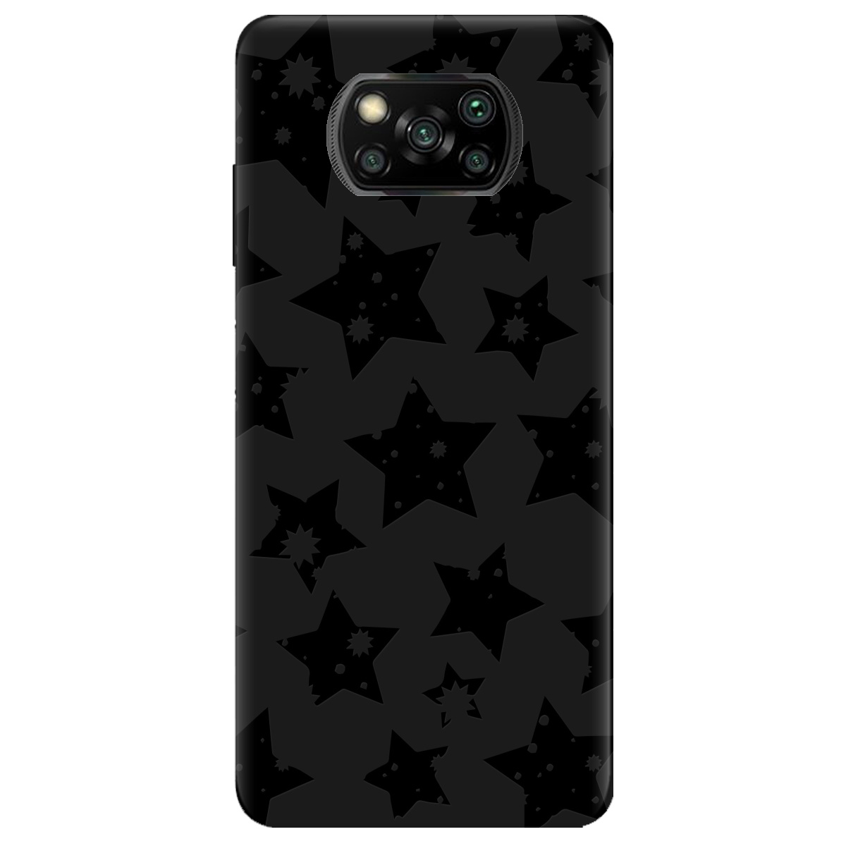 Чохол для Xiaomi Poco X3 Pro чорний матовий soft touch Black Star - фото 1 - Чохли для телефонів