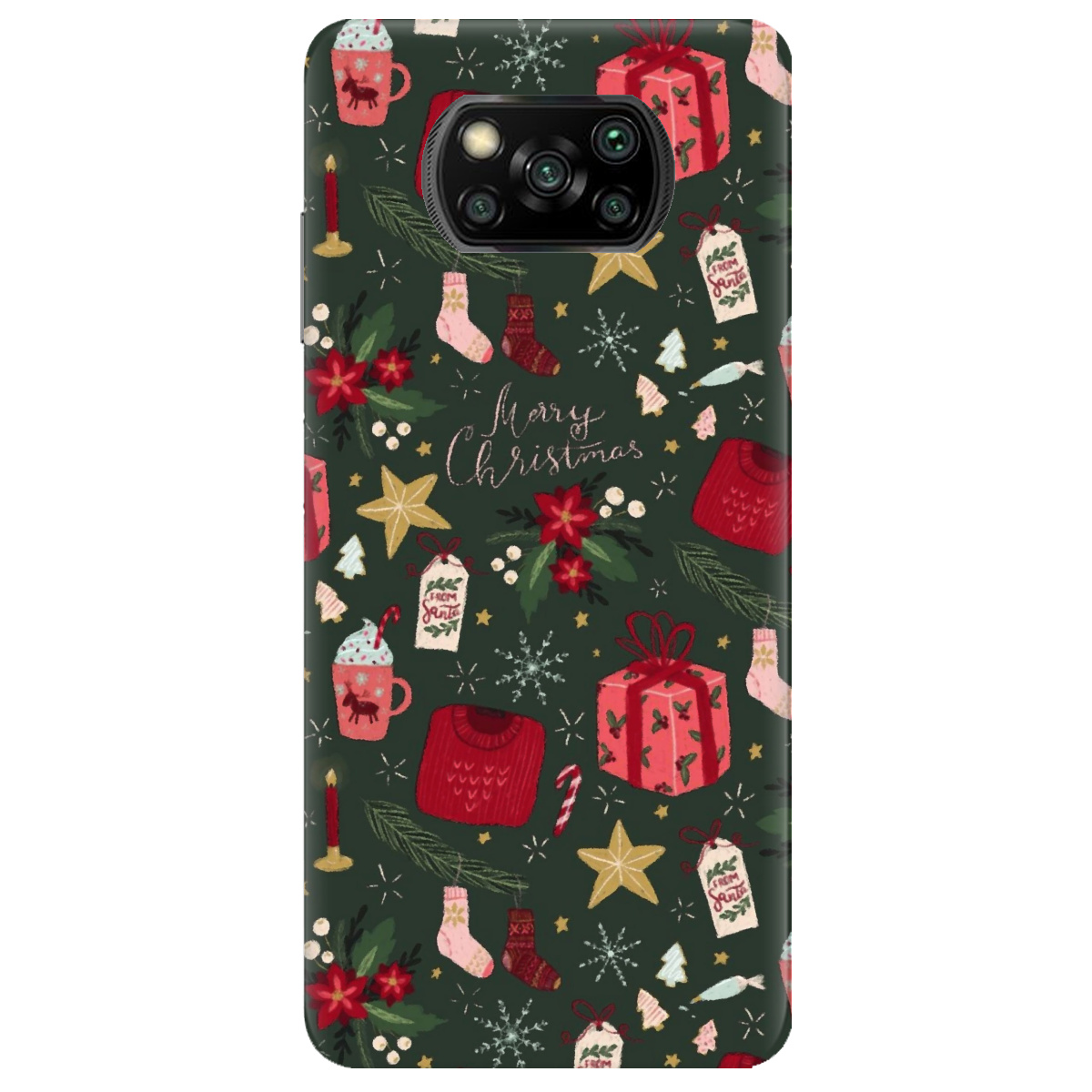 Чохол для Xiaomi Poco X3 Pro Merry christmas - фото 1 - Чохли для телефонів