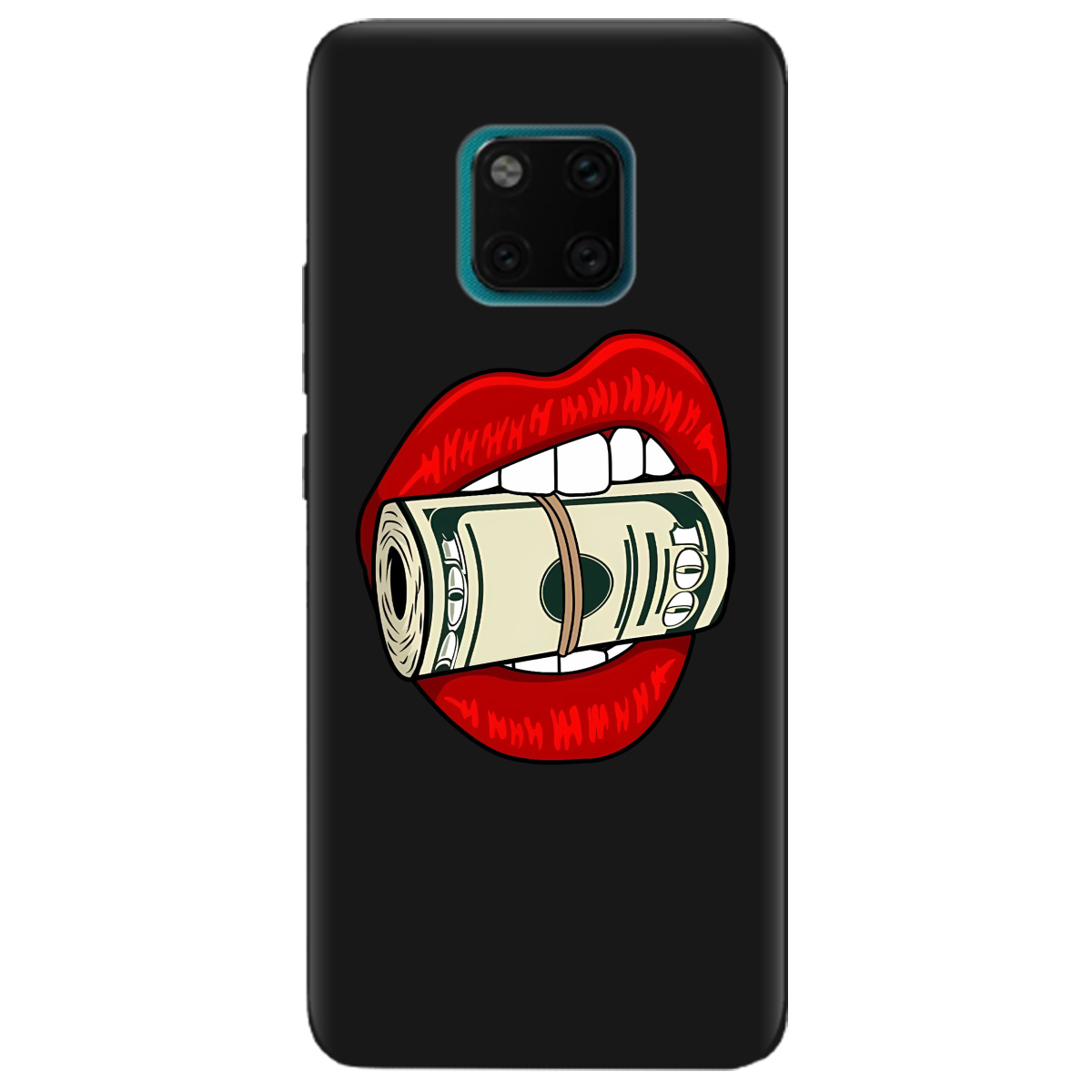 Чехол для Huawei Mate 20 Pro черный матовый soft touch Secret - фото 1 - Чехлы для телефонов