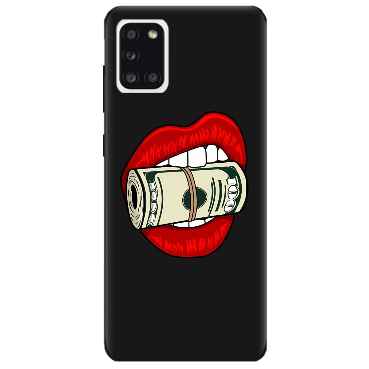 Чехол для Samsung Galaxy A31 черный матовый soft touch Secret - фото 1 Чехол для Samsung Galaxy A31 черный матовый soft touch Secret - фото 1 - Чехлы для телефонов