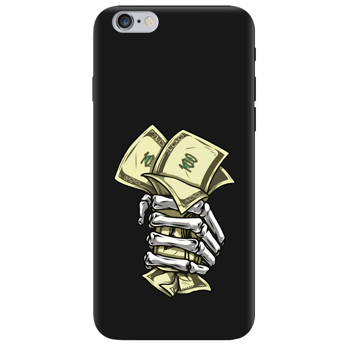 Чехол для Apple iPhone 6 Plus / 6S Plus черный матовый soft touch Загашник - фото 1 - Чехлы для телефонов