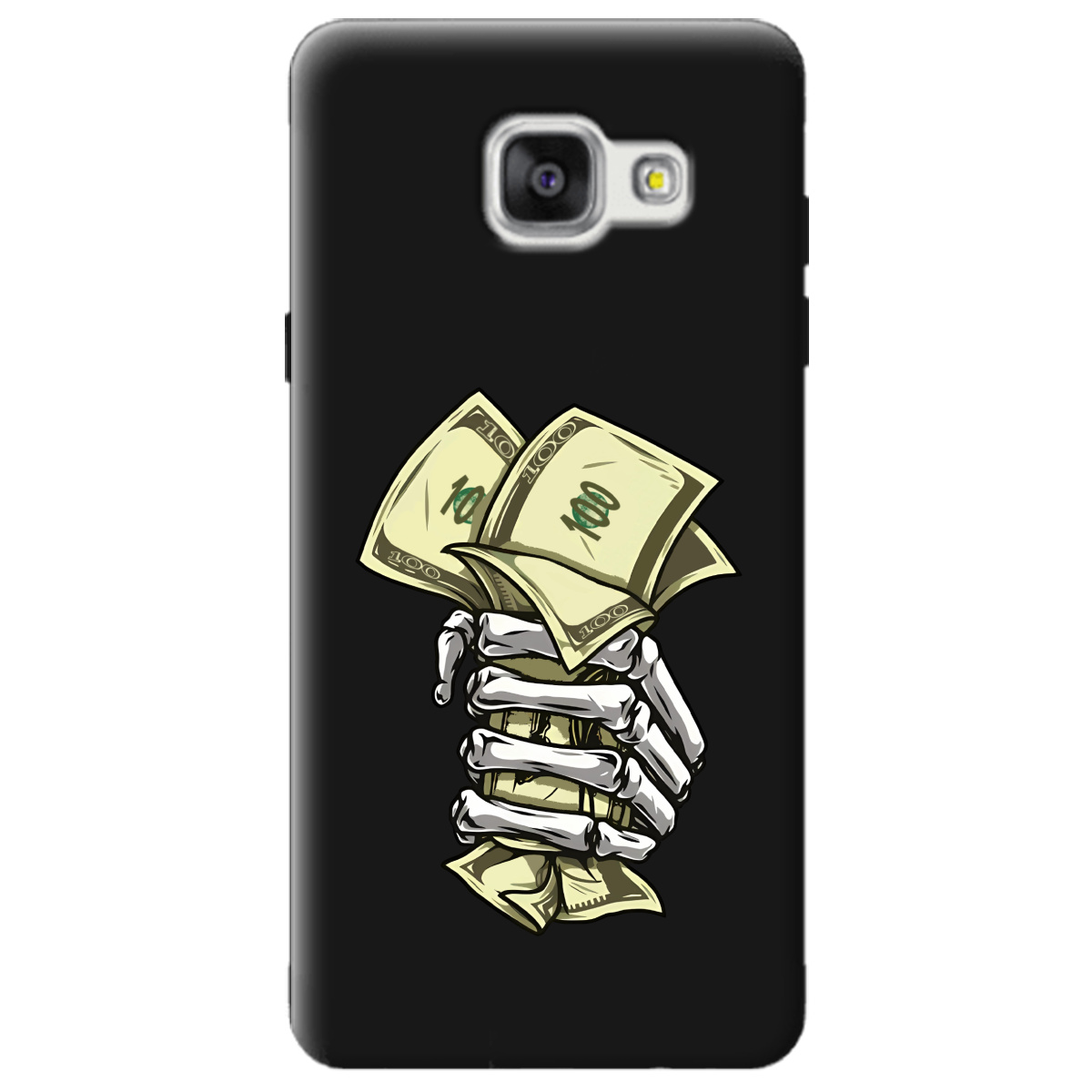 Чехол для Samsung Galaxy A5 2016 черный матовый soft touch Загашник - фото 1 - Чехлы для телефонов