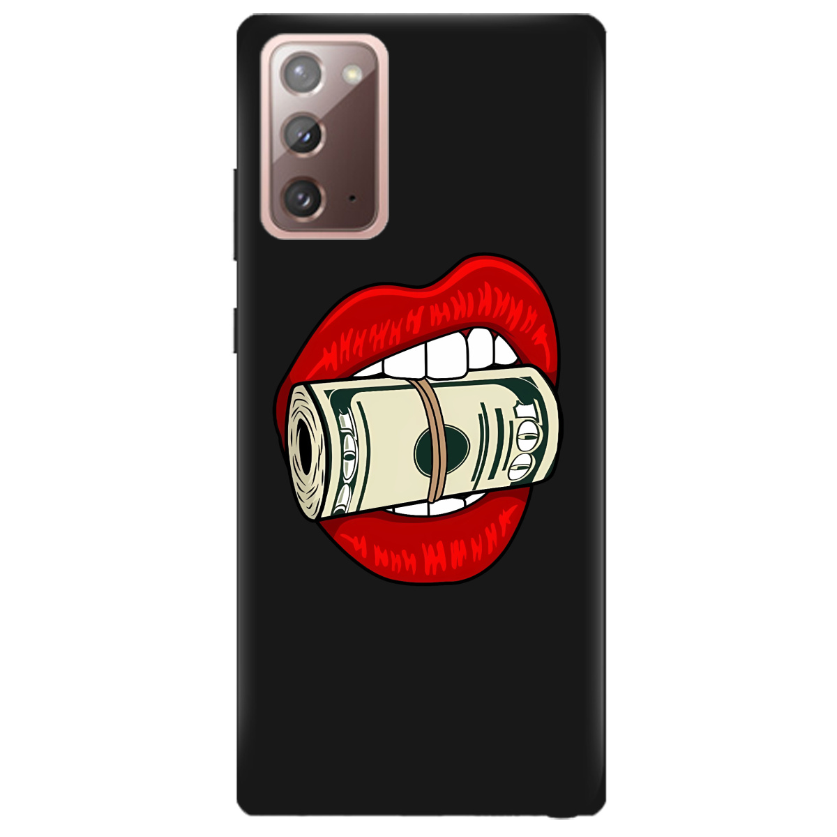 Чохол для Samsung Galaxy Note 20 чорний матовий soft touch Secret - фото 1 - Чохли для телефонів