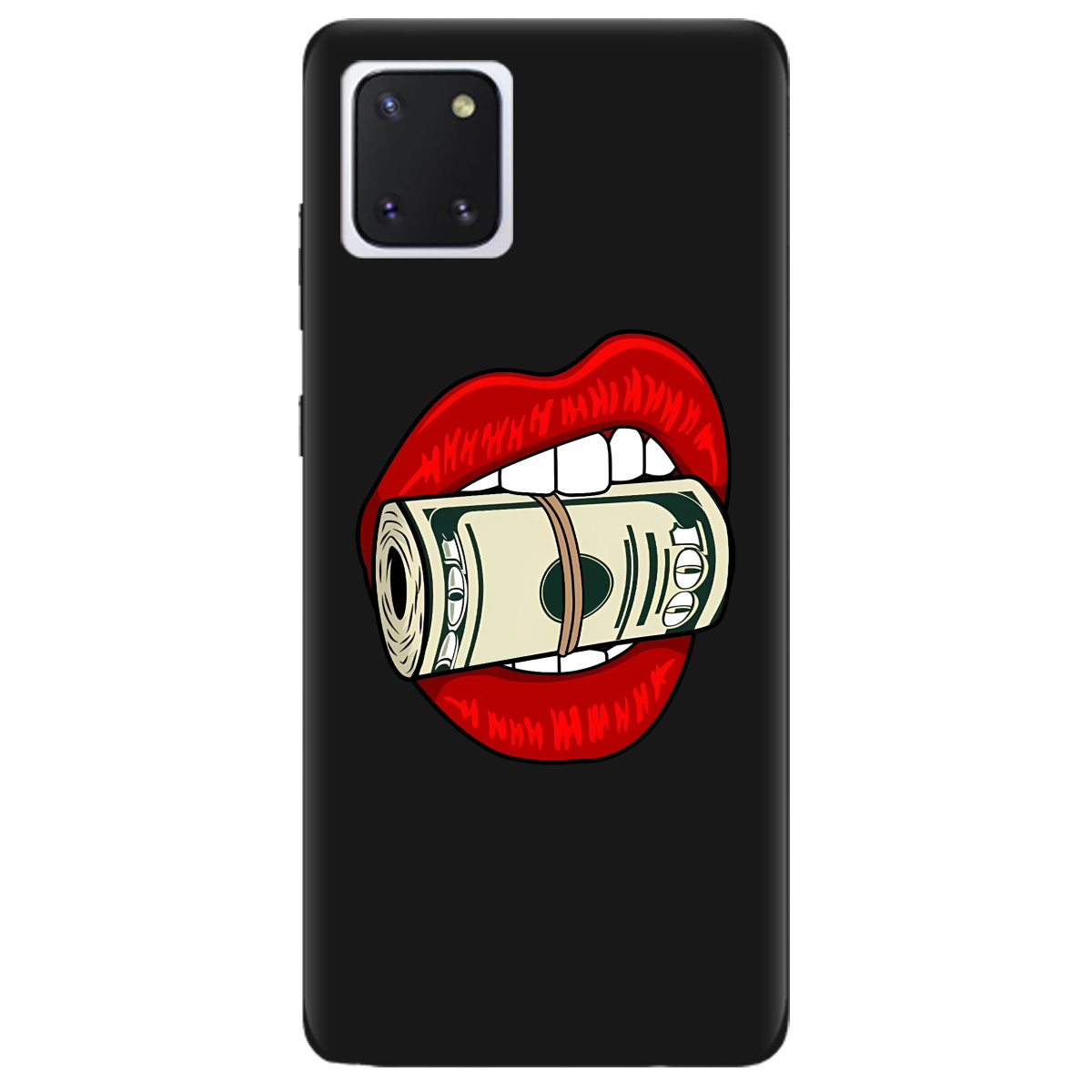 Чохол для Samsung Galaxy Note 10 Lite чорний матовий soft touch Secret - фото 1 - Чохли для телефонів