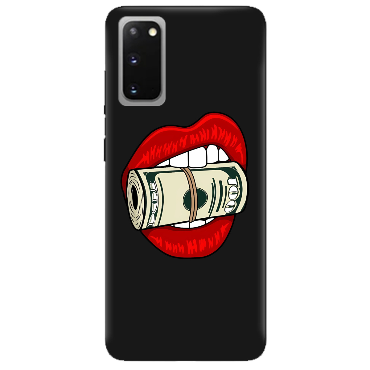 Чехол для Samsung Galaxy S20 черный матовый soft touch Secret - фото 1 - Чехлы для телефонов