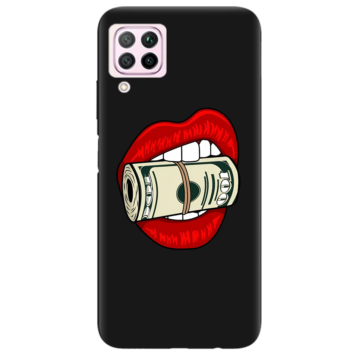 Чохол для Huawei P40 Lite чорний матовий soft touch Secret - фото 1 - Чохли для телефонів