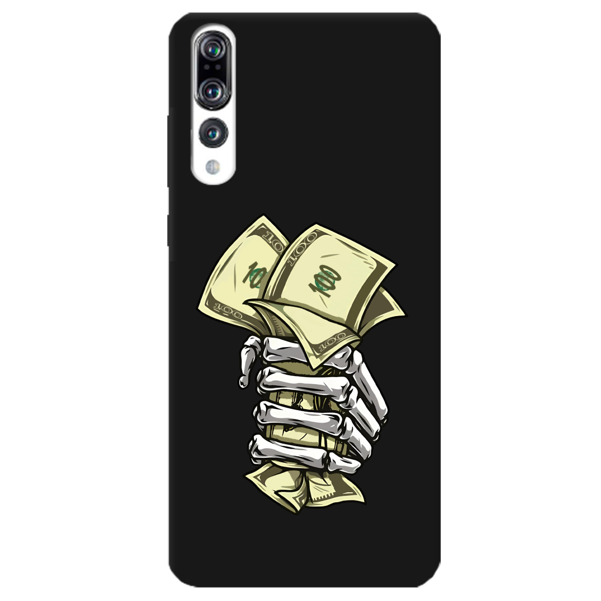 Чохол для Huawei P20 Pro чорний матовий soft touch Загашник - фото 1 - Чохли для телефонів