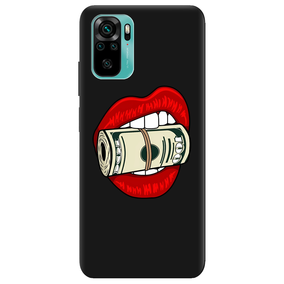 Чехол для Xiaomi Redmi Note 10s черный матовый soft touch Secret - фото 1 - Чехлы для телефонов