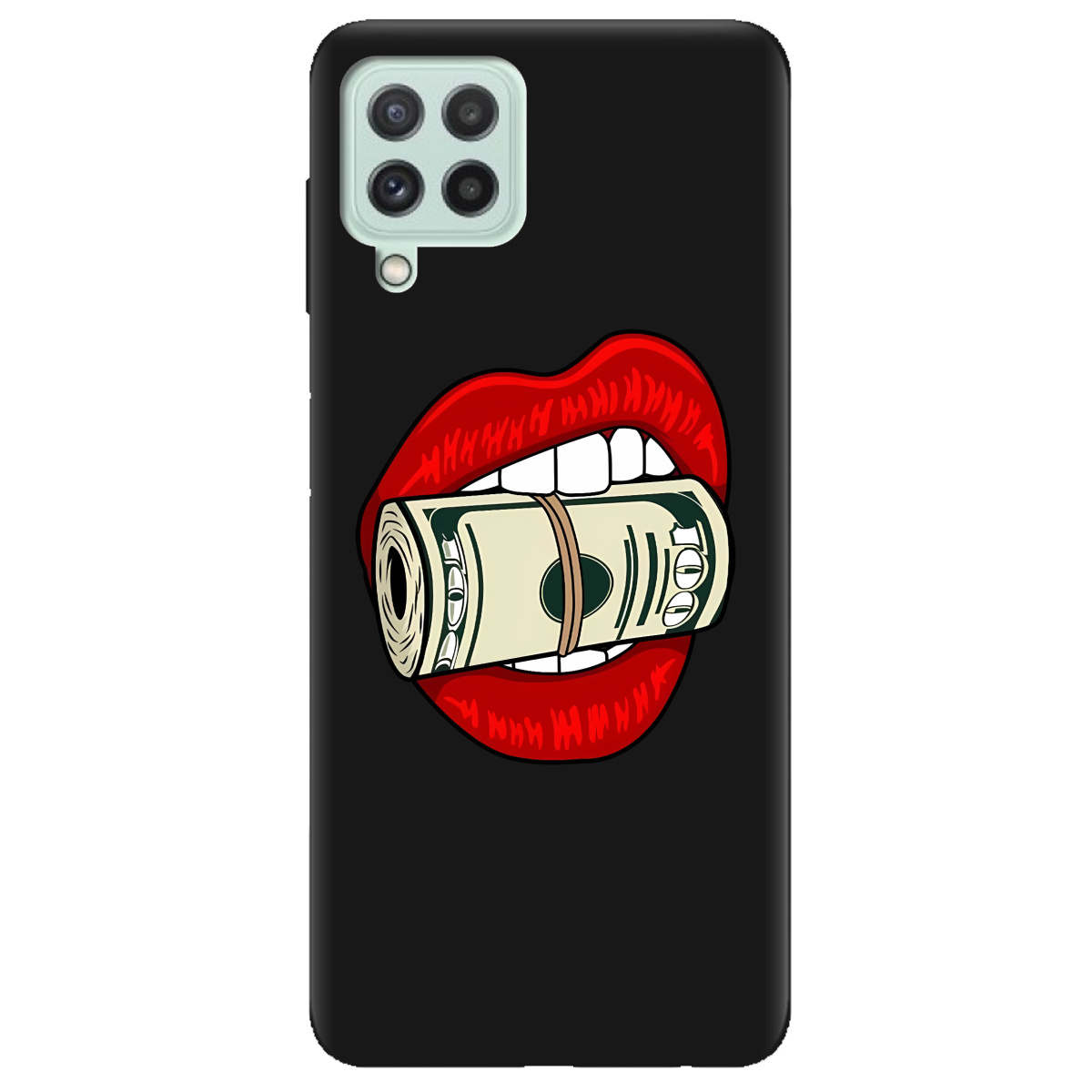 Чехол для Samsung Galaxy M32 черный матовый soft touch Secret - фото 1 Чехол для Samsung Galaxy M32 черный матовый soft touch Secret - фото 1 - Чехлы для телефонов