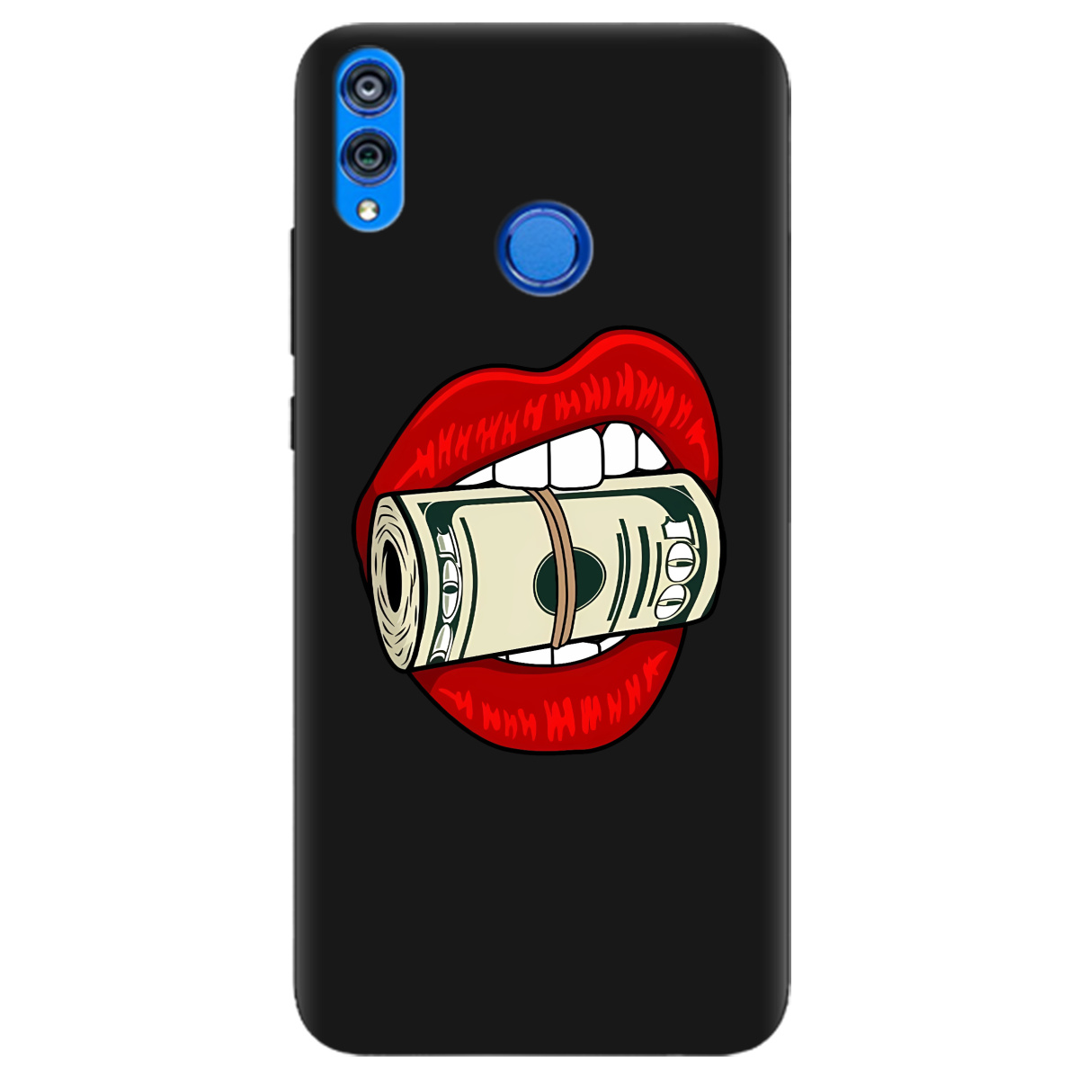 Чехол для Huawei Honor 8x черный матовый soft touch Secret - фото 1 Чехол для Huawei Honor 8x черный матовый soft touch Secret - фото 1 - Чехлы для телефонов