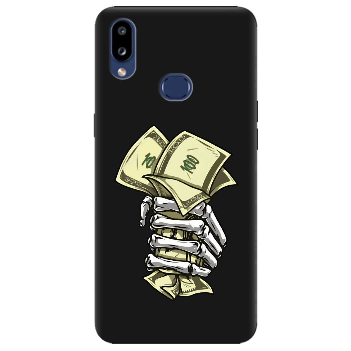 Чехол для Samsung Galaxy A10s черный матовый soft touch Загашник - фото 1 - Чехлы для телефонов