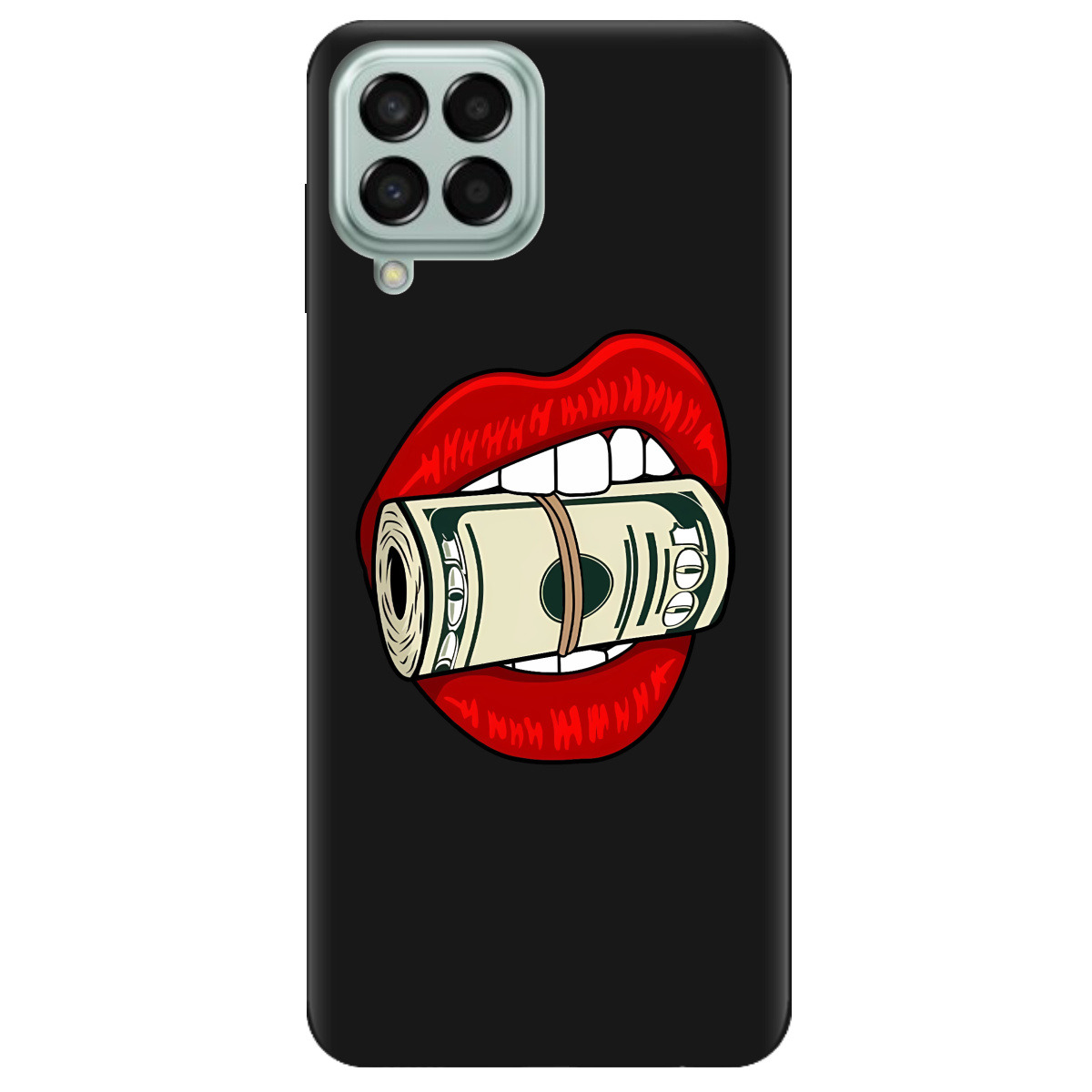 Чехол для Samsung Galaxy M53 черный матовый soft touch Secret - фото 1 - Чехлы для телефонов