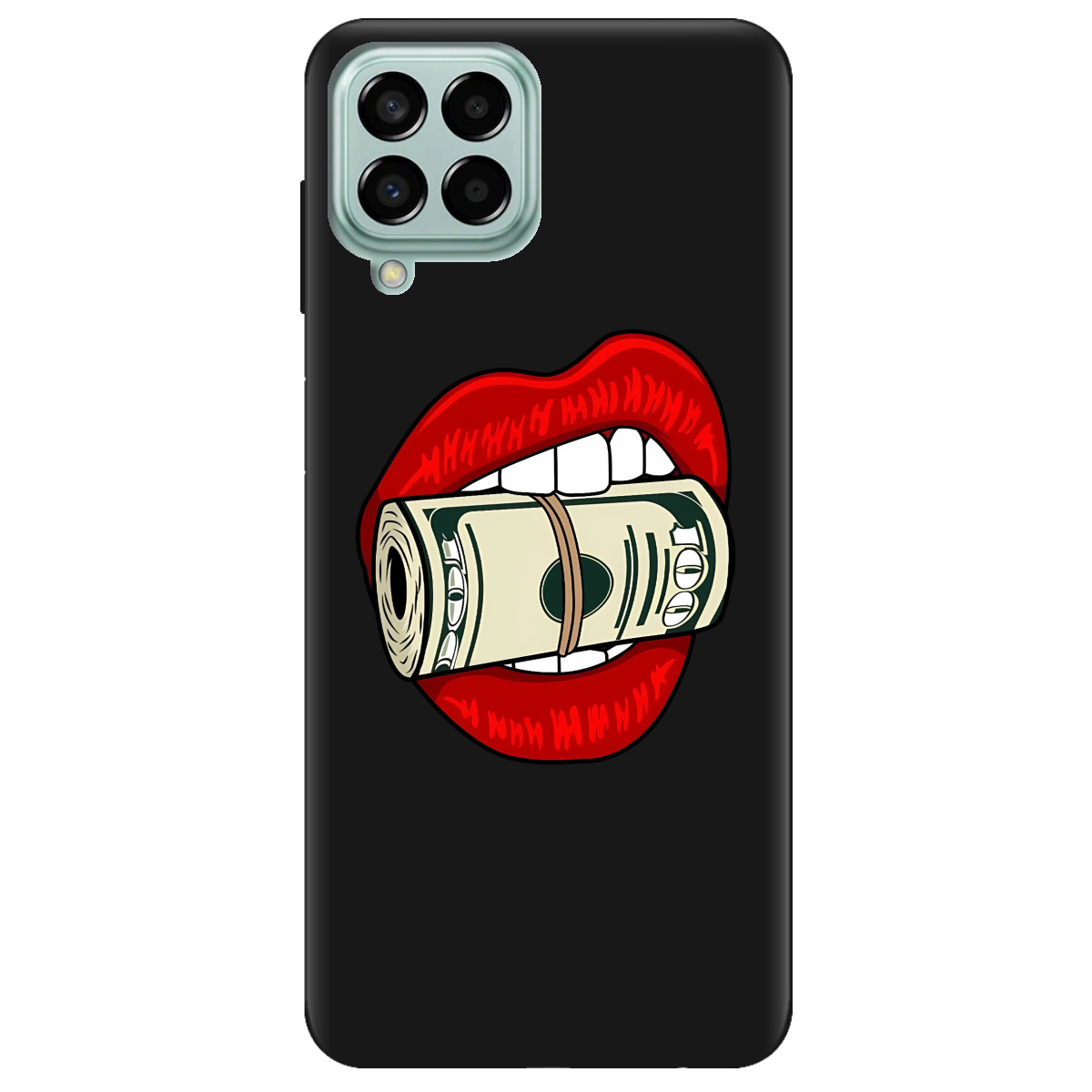 Чехол для Samsung Galaxy M33 5G черный матовый soft touch Secret - фото 1 - Чехлы для телефонов