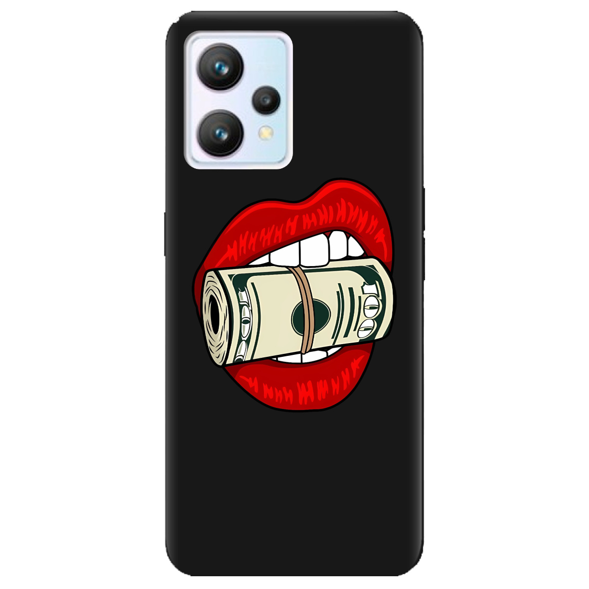 Чохол для Realme 9 чорний матовий soft touch Secret - фото 1 - Чохли для телефонів