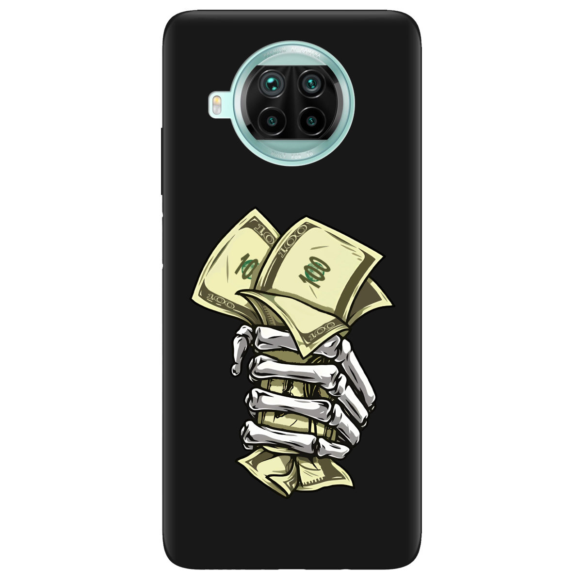 Чохол для Xiaomi Mi 10T Lite чорний матовий soft touch Загашник - фото 1 - Чохли для телефонів