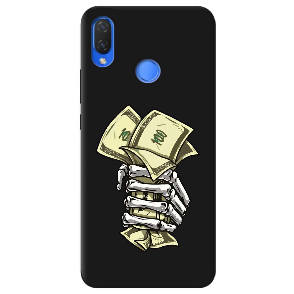 Чехол для Huawei P Smart Plus черный матовый soft touch Загашник - фото 1 - Чехлы для телефонов