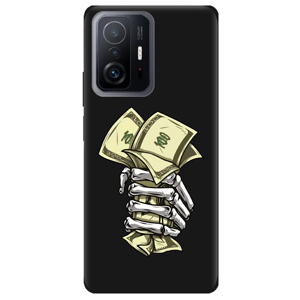 Чехол для Xiaomi 11T черный матовый soft touch Загашник - фото 1 - Чехлы для телефонов