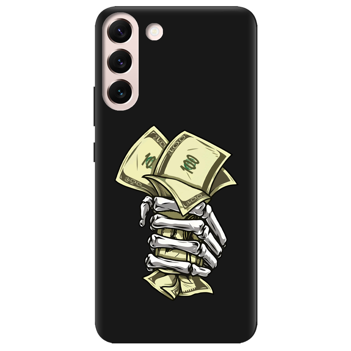 Чехол для Samsung Galaxy S22 черный матовый soft touch Загашник - фото 1 - Чехлы для телефонов