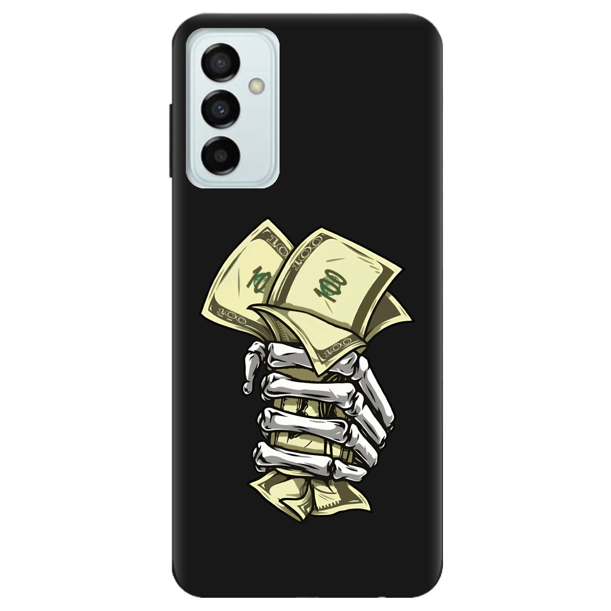 Чехол для Samsung Galaxy M13 4G черный матовый soft touch Загашник - фото 1 - Чехлы для телефонов