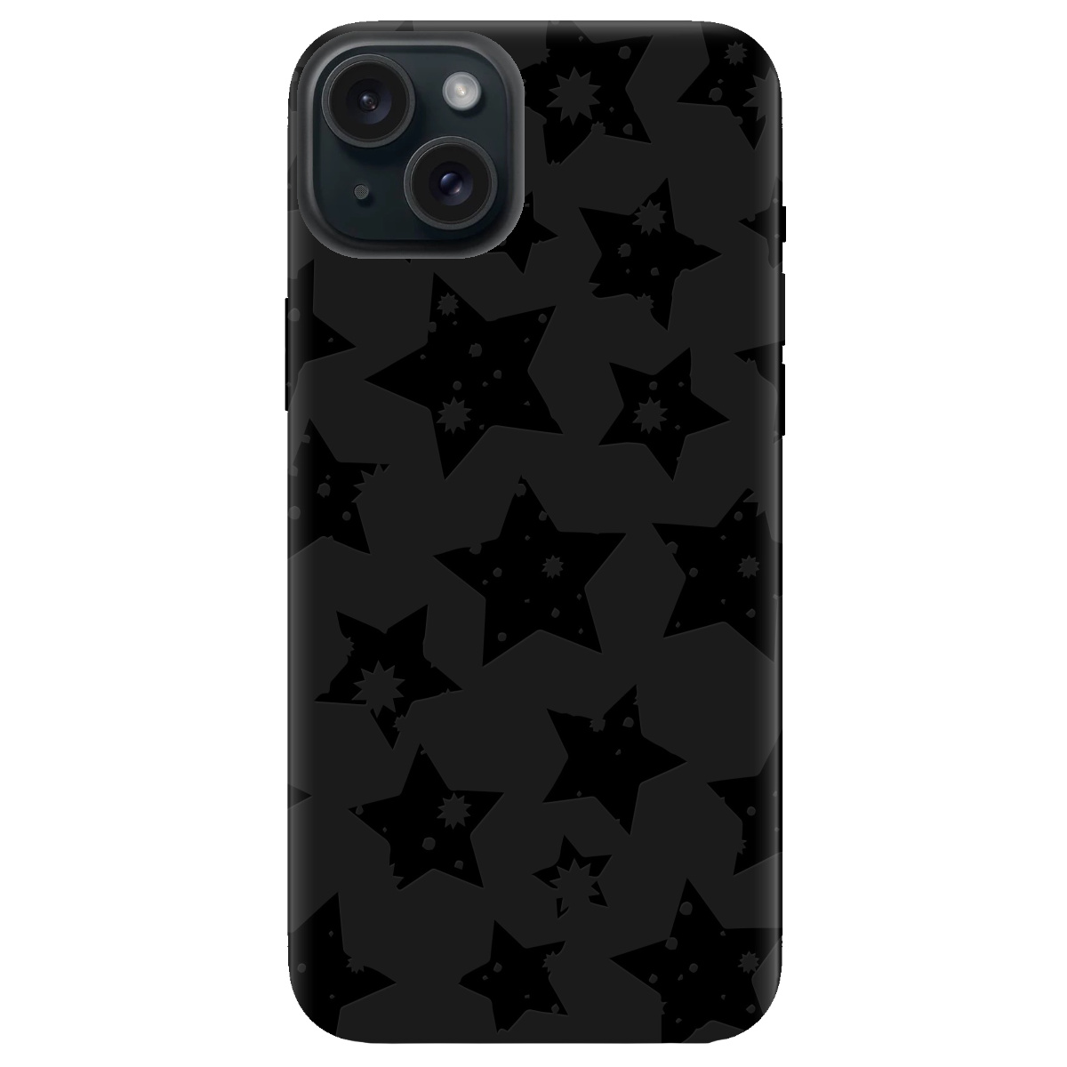 Чохол для Apple iPhone 15 Plus чорний матовий soft touch Black Star - фото 1 - Чохли для телефонів