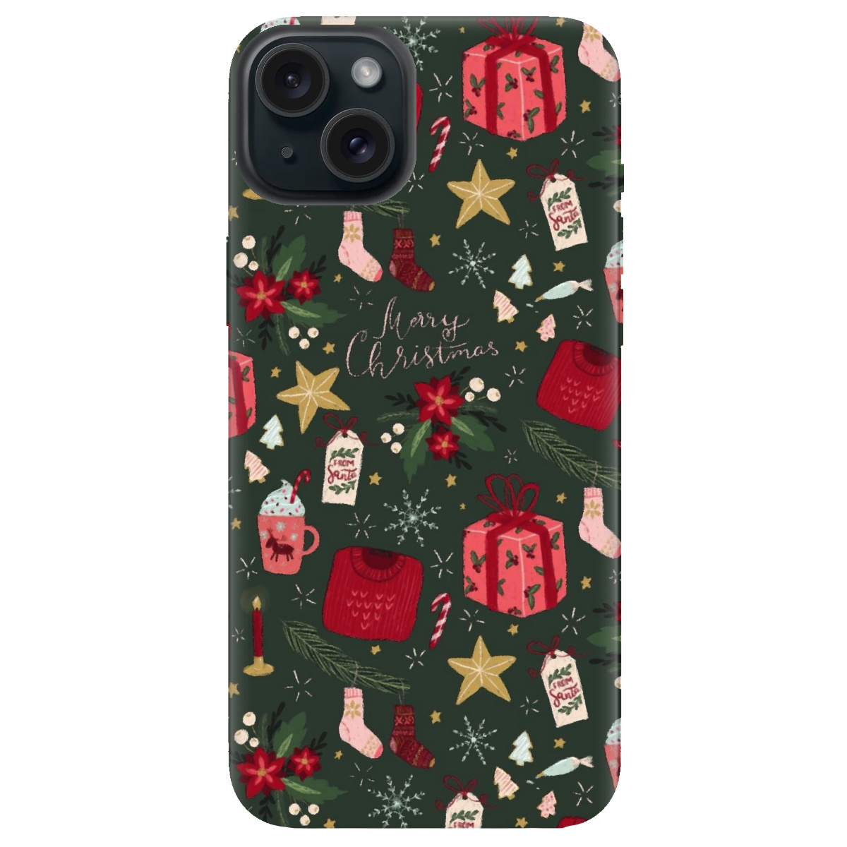 Чохол для Apple iPhone 15 Plus Merry christmas - фото 1 - Чохли для телефонів
