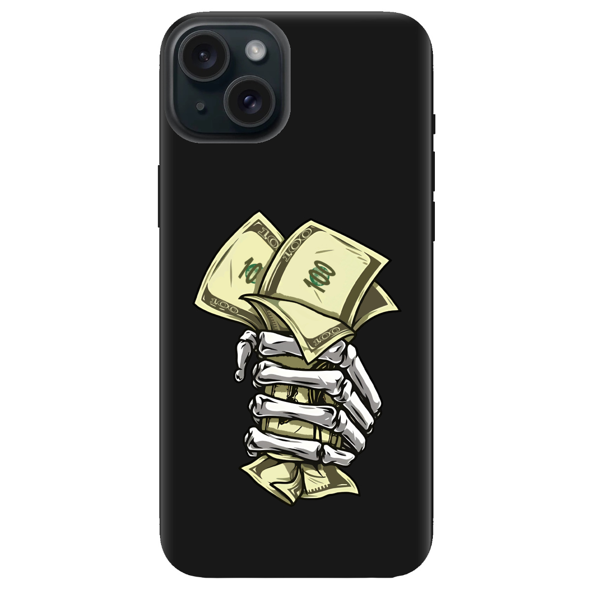 Чохол для Apple iPhone 15 Plus чорний матовий soft touch Загашник - фото 1 - Чохли для телефонів