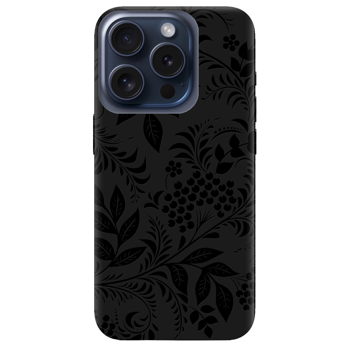 Чохол для Apple iPhone 15 Pro чорний матовий soft touch Art - фото 1 - Чохли для телефонів