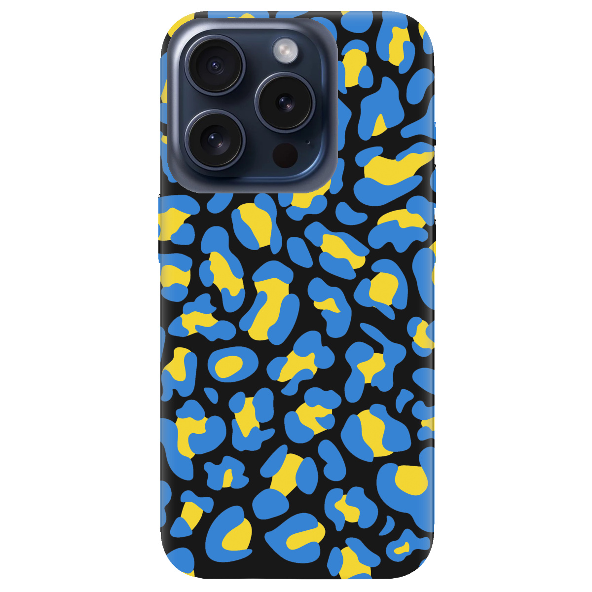 Чехол для Apple iPhone 15 Pro черный матовый soft touch LeopardUA - фото 1 - Чехлы для телефонов