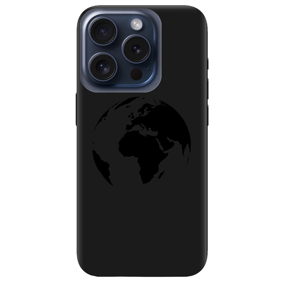 Чехол для Apple iPhone 15 Pro Max черный матовый soft touch Planet - фото 1 Чехол для Apple iPhone 15 Pro Max черный матовый soft touch Planet - фото 1 - Чехлы для телефонов